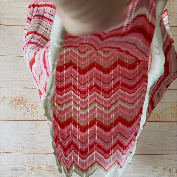 TORN by Ronny Kobo Knitted Two Piece Zig-Zag Mini Skirt/Top Set - Picture 4 of 6